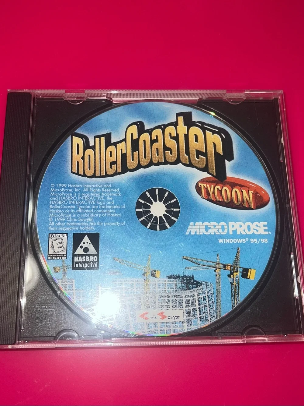 RollerCoaster Tycoon PC Game Disc